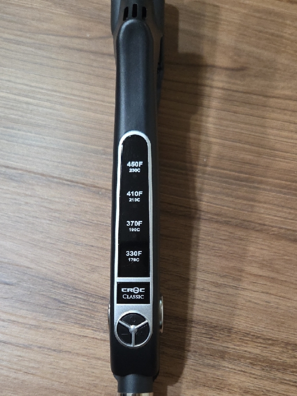 CROC Classic Black Heated Hair Straightening Brush - Picture 2 of 9